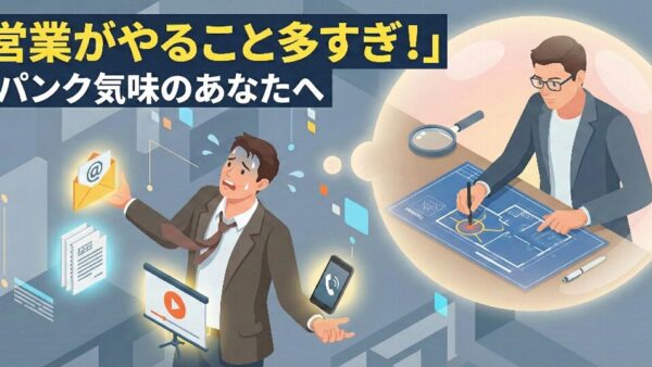 「営業がやること多すぎ！」とパンク気味のあなたへ。実はあなたの中に「もう一人の専門家」がいるんです