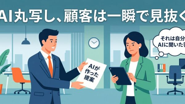 「便利だから」が命取りに？営業力ダウンに陥らないための「正しい」AIとの付き合い方