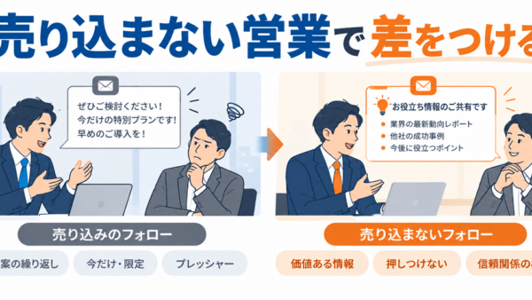 マネジメントと相性が悪い『売り込まない営業』。それでも取り入れるべき理由